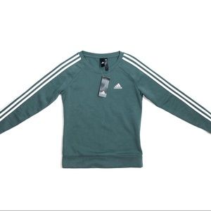 Women’s Adidas 3-Stripes Pullover Sweatshirt